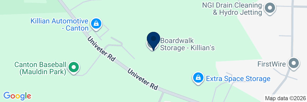 Map showing facility locations